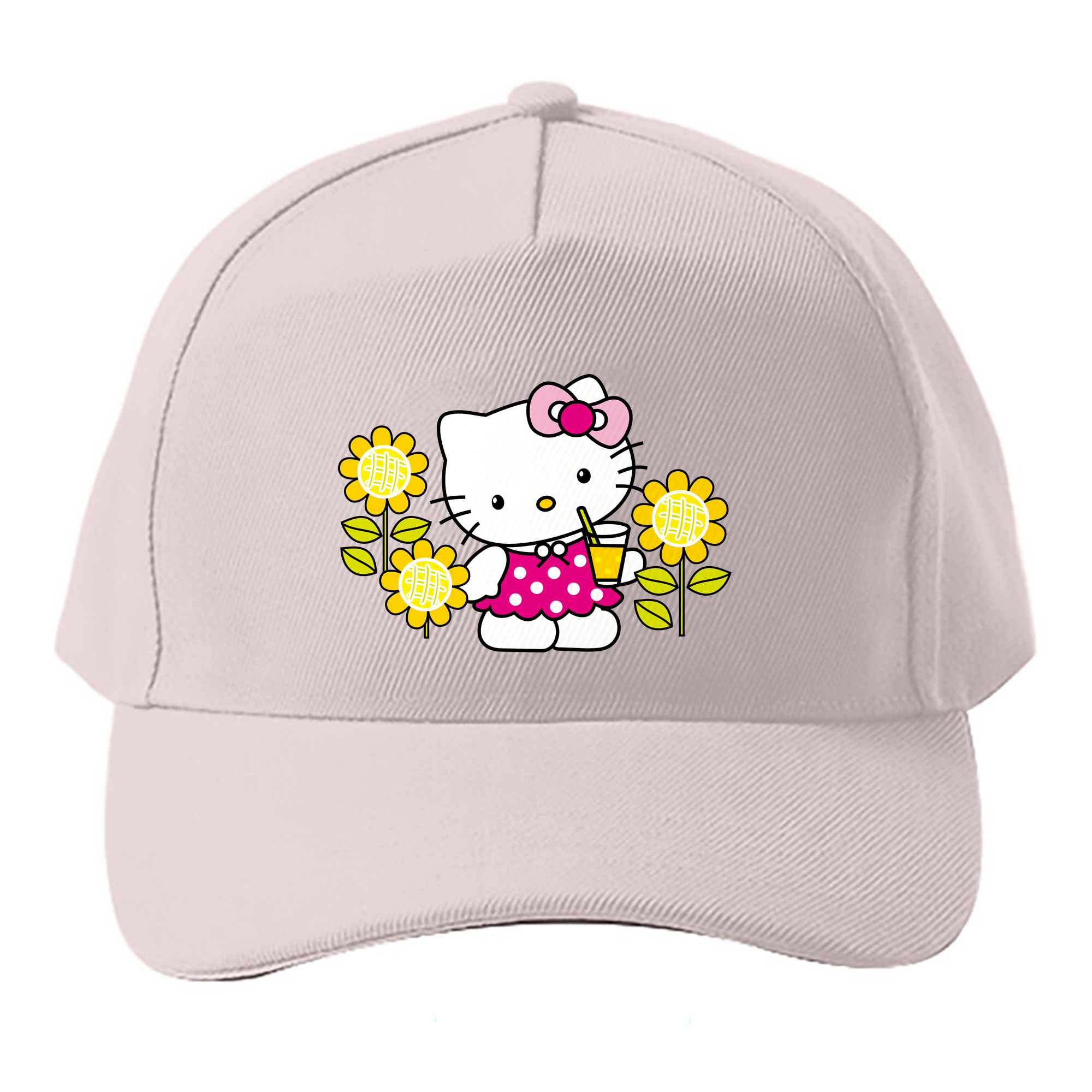 （画像用） Hello Kitty ハローキティ ベースボールキャップ 綿100％ 男女兼用 帽子 スポーツ